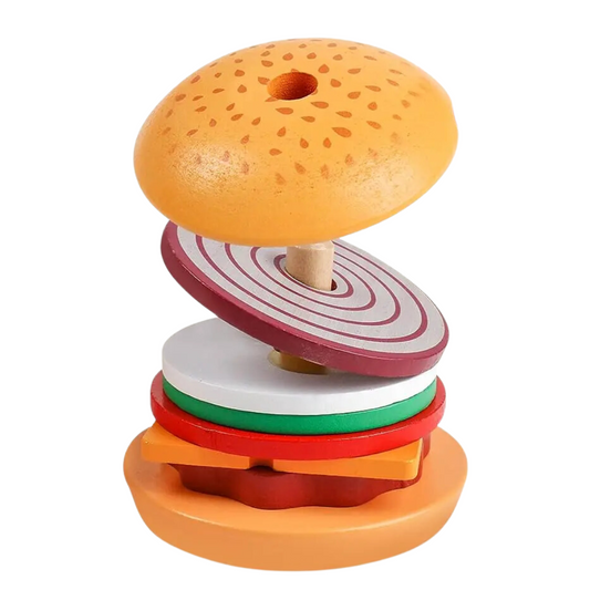 Yummy Montessori Burger and Sandwich Stacking Toys