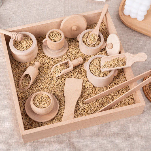 Wooden Tea Set