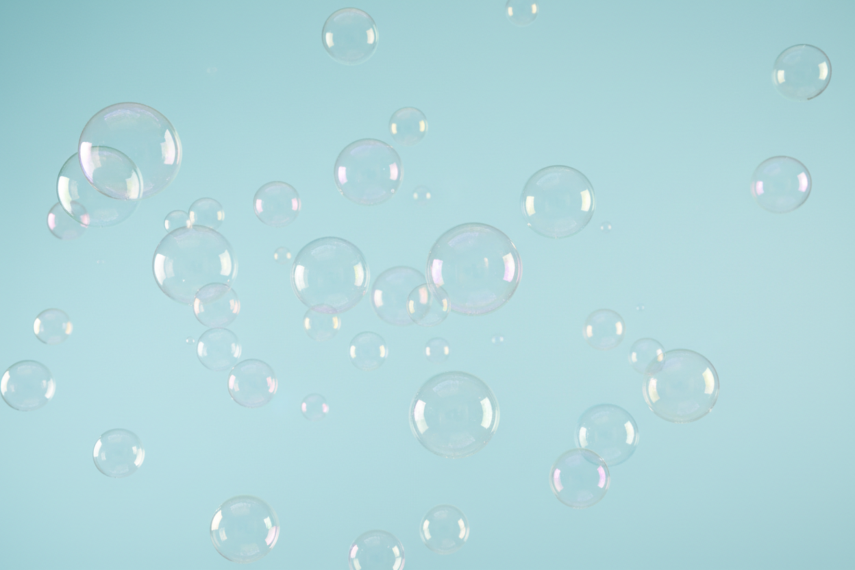 Spread dubbles with a light cyan background